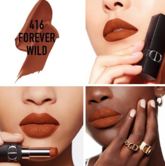 NEW Rouge Dior Forever Transfer-Proof Lipstick - 416 Forever Wild - Picture 3 of 3